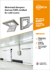 MOTORISED DAMPERS THAT ARE F400 CERTIFIED FOR COLD ROOMS