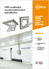 F400-SERTIFIOIDUT MOOTTOROIDUT LUUKUT KYLMÄTILOIHIN