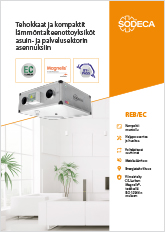 TEHOKKAAT JA KOMPAKTIT LÄMMÖNTALTEENOTTOYKSIKÖT ASUIN- JA PALVELUSEKTORIN ASENNUKSIIN